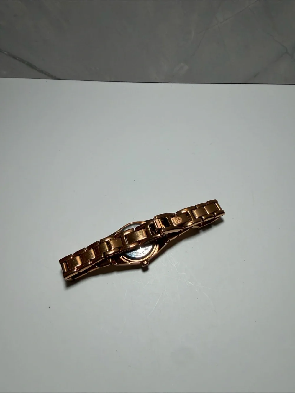 Relic by fossil womens micro wristwatch gold tone round analog dial watch